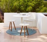 Billede af Cane-line Outdoor Area Taburet H: 46,5 cm - Teak/White
