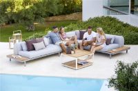 Billede af Cane-line Outdoor Spacer 2 Pers. Sofa inkl. Sæde- og Ryghynde L: 180 cm - Light Grey/Light Grey