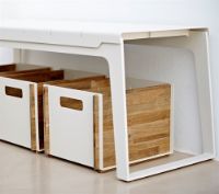 Billede af Cane-line Outdoor Opbevaringskasse - Teak/White