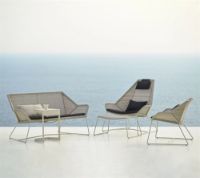 Billede af Cane-line Outdoor Breeze 2 Pers. Loungesofa L: 154 cm - Light Grey