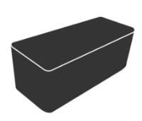 Billede af Cane-line Outdoor Cover 21 til Peacock Wing 3 Pers. Sofa 250x100 cm - Black