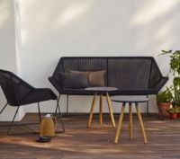 Billede af Cane-line Outdoor Breeze 2 Pers. Loungesofa L: 154 cm - Black