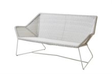 Billede af Cane-line Outdoor Breeze 2 Pers. Loungesofa L: 154 cm - White Grey