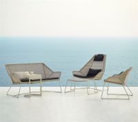 Billede af Cane-line Outdoor Breeze 2 Pers. Loungesofa L: 154 cm - White Grey