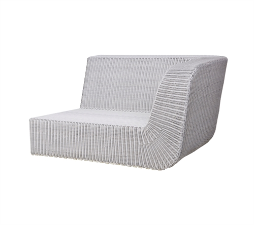 Billede af Cane-line Outdoor Savannah 2pers sofa venstre modul - White Grey