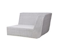 Billede af Cane-line Outdoor Savannah 2pers sofa venstre modul - White Grey