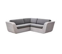 Billede af Cane-line Outdoor Savannah 2pers sofa venstre modul - White Grey