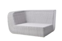 Billede af Cane-line Outdoor Savannah 2pers sofa højre modul - White Grey