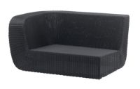 Billede af Cane-line Outdoor Savannah 2pers sofa højre modul - Black