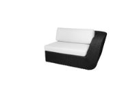 Billede af Cane-line Outdoor Savannah 2pers sofa venstre modul, hyndesæt - White