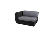 Billede af Cane-line Outdoor Savannah 2pers sofa højre modul, hyndesæt - Grey