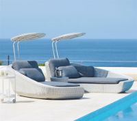 Billede af Cane-line Outdoor Savannah Daybed venstre modul - White Grey