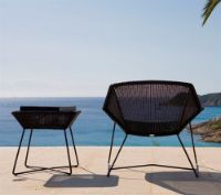 Billede af Cane-line Outdoor Breeze Loungestol SH: 40 cm - Black 