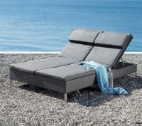 Billede af Cane-line Outdoor Rest Solvogn, dobbelt - Grey