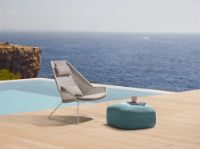 Billede af Cane-line Outdoor Breeze Highback Stol SH: 40 cm - White Grey