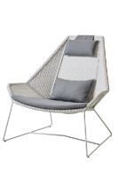 Billede af Cane-line Outdoor Breeze Highback stol hyndesæt - Grey