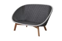 Billede af Cane-line Outdoor Peacock 2-pers. sofa - Light Grey