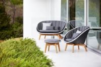 Billede af Cane-line Outdoor Peacock 2-pers. sofa - Light Grey