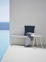 Billede af Cane-line Outdoor On-The-Move Sidebord Stor Ø: 52 cm - White