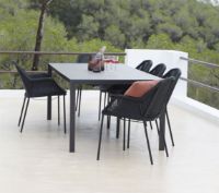 Billede af Cane-line Outdoor Pure Havebord 200x100 cm - Lava Grey/Concrete Grey