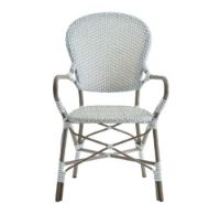 Billede af Sika-Design Isabell Exterior Caféstol m. Armlæn SH: 45 cm - Grå 