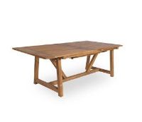Billede af Sika-Design George Spisebord med udtræk 200x100 cm - Teak