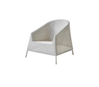 Billede af Cane-line Outdoor Kingston Loungestol - White Grey