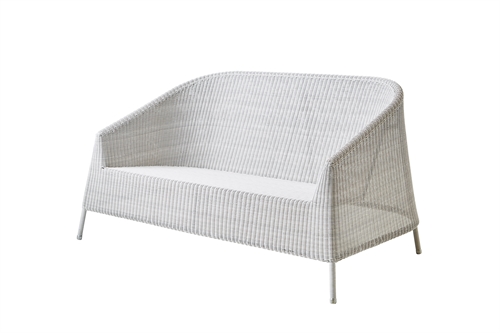 Billede af Cane-line Outdoor Kingston 2pers loungesofa - White Grey