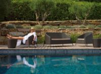 Billede af Cane-line Outdoor Kingston 2pers loungesofa - Mocca 