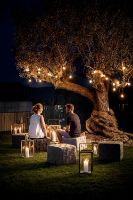 Billede af Cane-line Outdoor Cube Fodskammel 48x48 cm - Taupe