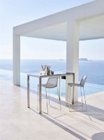 Billede af Cane-line Outdoor Cut Barbord H: 105 cm - White Aluminium