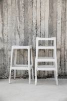 Billede af Cane-line Outdoor Cut Barstol H: 76 cm - White Aluminium