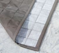 Billede af Cane-line Outdoor I-am Udendørstæppe 300x300 cm - Brown/White