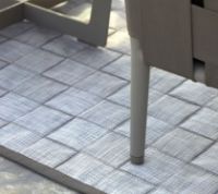 Billede af Cane-line Outdoor I-am Udendørstæppe 300x300 cm - Brown/White