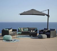 Billede af Cane-line Outdoor Hyde Luxe Hanging Parasol 300x400 cm - Anthracite