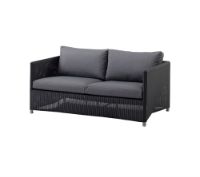 Billede af Cane-line Outdoor Diamond 2-pers. sofa - Graphite