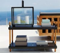 Billede af Cane-line Outdoor Frame Reolsystem Lav - Teak/Lava Grey