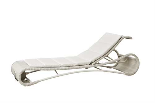 Billede af Cane-line Outdoor Escape Hynde til Solvogn - White 
