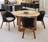 Billede af Cane-line Outdoor Endless Havebord Ø: 130 cm - Teak