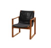 Billede af Cane-line Outdoor Endless Loungestol SH: 42 cm - Teak / Dark Grey