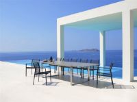 Billede af Cane-line Outdoor Edge Stol SH: 46 cm - Anthracite/Aluminium