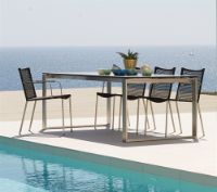 Billede af Cane-line Outdoor Edge Havebord 210x100 cm - Stål/Basalt Grey