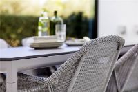 Billede af Cane-line Outdoor Drop Spisebord 200x100 cm - Light Grey/Fossil Black Keramik