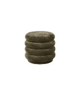 Billede af Ferm Living Pouf Round Fadede Velvet Ø: 45 cm - Forest