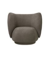 Billede af Ferm Living Rico Lounge Chair Brushed SH: 41 cm - Brown