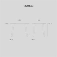 Billede af Nofred Mouse Table H: 44,4cm - Hvid OUTLET