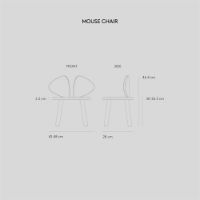 Billede af Nofred Mouse Chair 42,5 x 46 cm - Hvid OUTLET