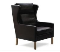 Billede af Stovby Lulu Lænestol - Sort Semianalin Læder