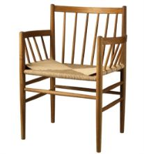 Billede af FDB Møbler Stol Jørgen Bækmark J81 Eg/Flet - Røget 