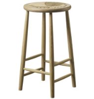 Billede af FDB Møbler J165C Jørgen Bækmark Counterstol - Eg massiv/natur flet/mat lak  FORUDBESTIL: NOVEMBER